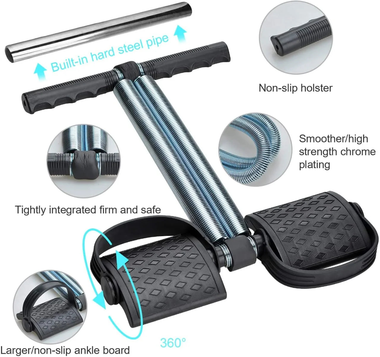 Tummy Trimmer Double Spring Home Gym Equipment for Belly Fat & Full Body Workout