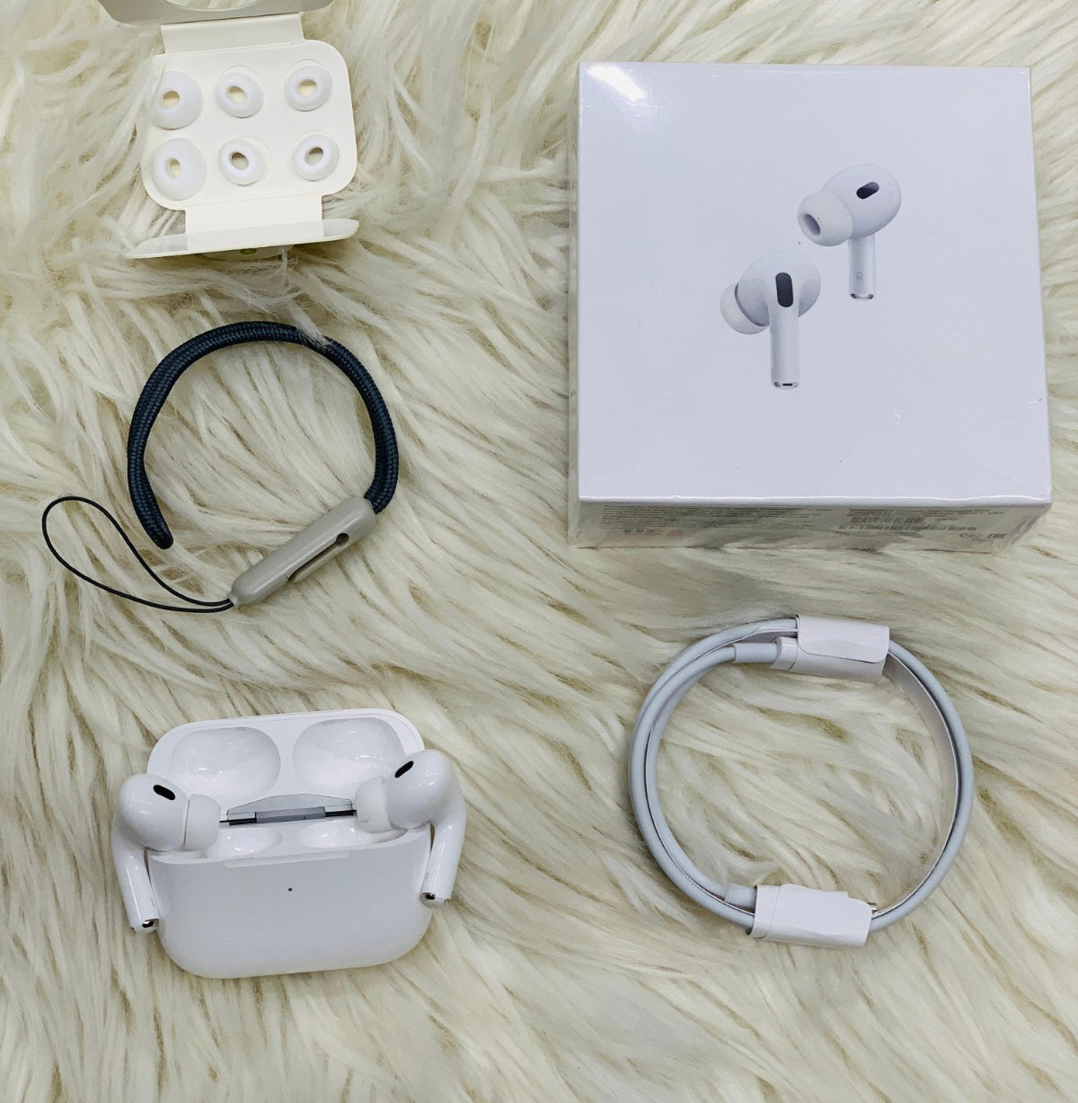 AirPods Pro 2 Wireless Earbuds with Lanyard and Charging Box
