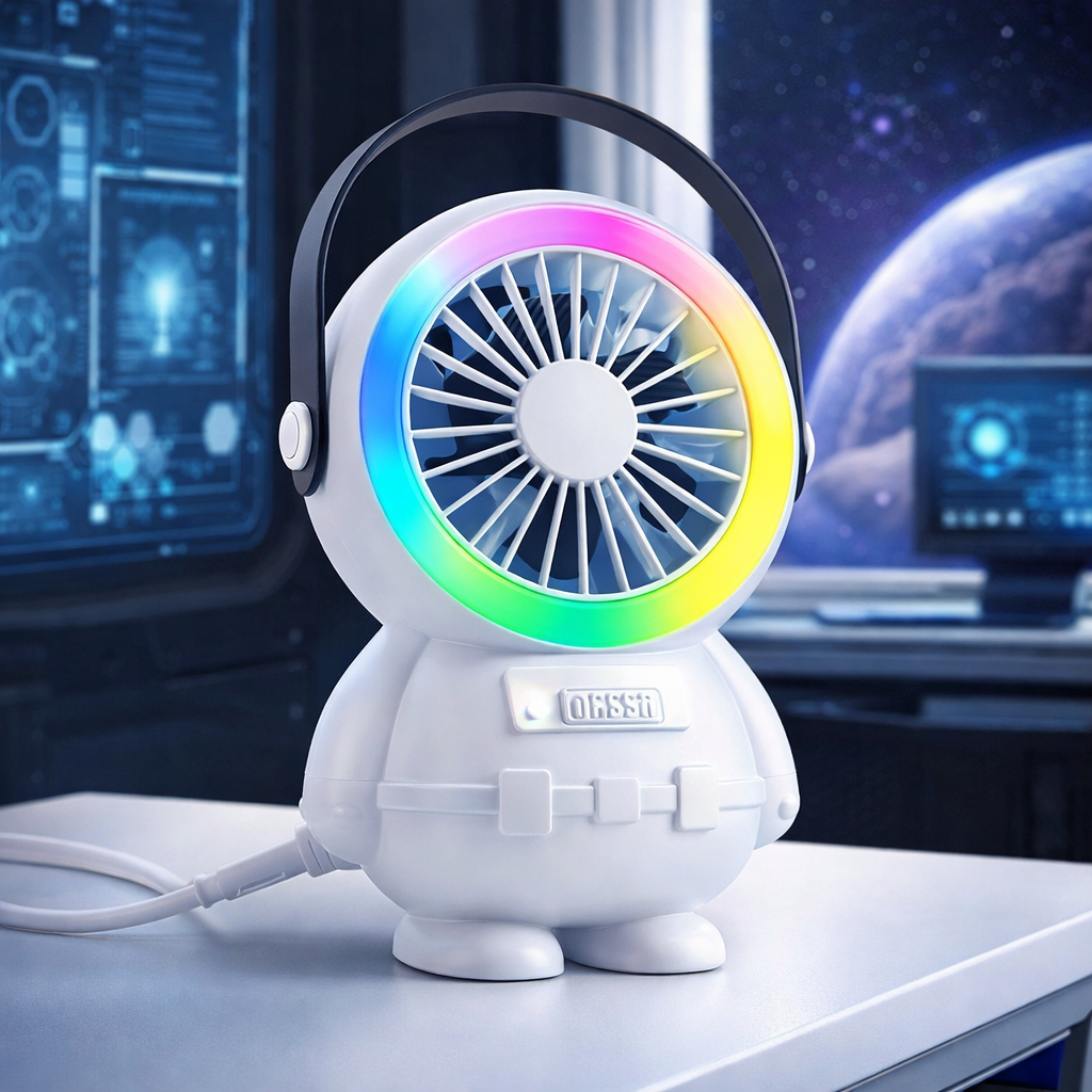 Astro Series Portable Mini Fan Astronaut Design Front View