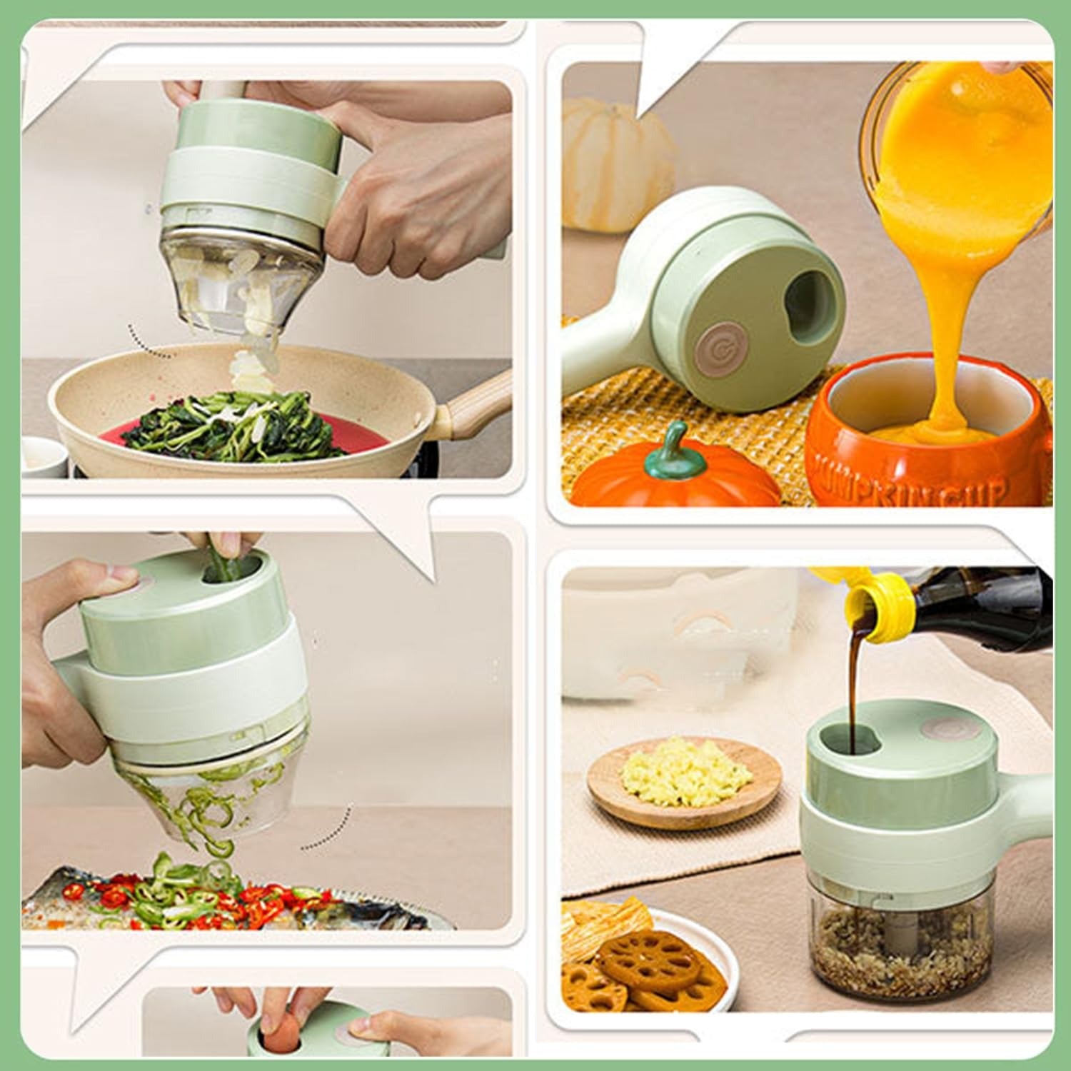 Compact Electric Food Chopper for Quick Vegetable Cutting and Meal Prep