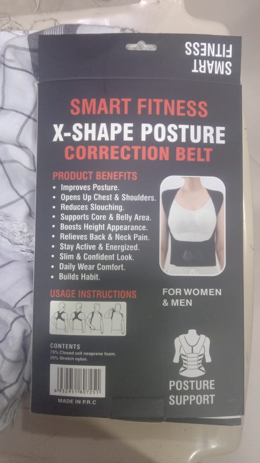 Premium Posture Corrector Belt for Office Work, Gym and Daily Use