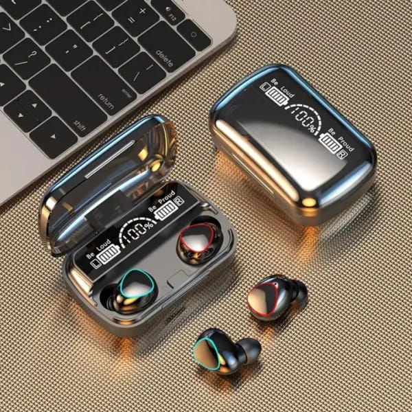 M10 TWS Bluetooth Earbuds Charging Case Open