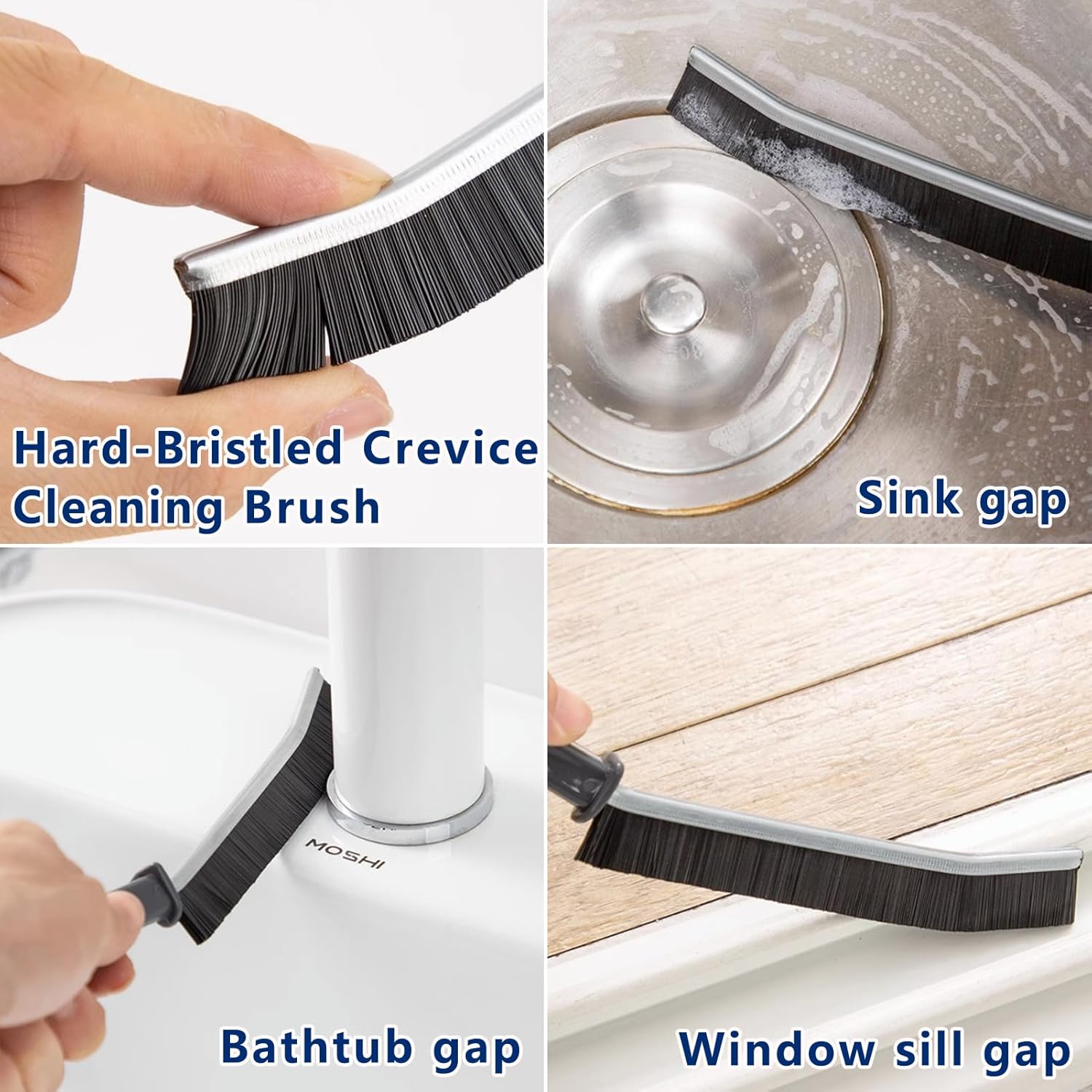 Cleaning a window track with a multipurpose gap cleaning tool