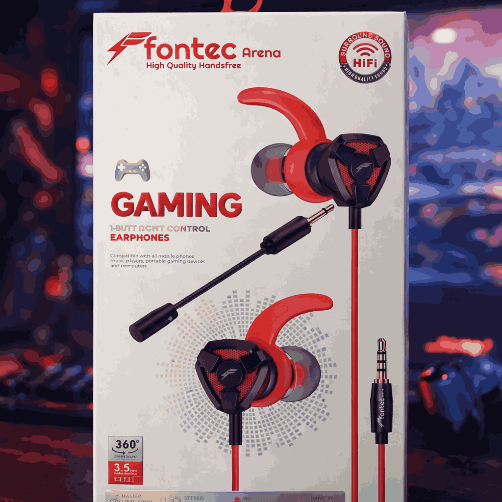 Random color unboxing of the original Fontec Arena earphones online.