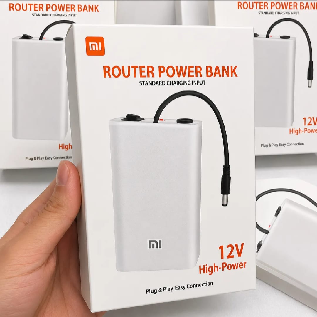 Front profile of the premium 12v wifi router power bank 20000mah.