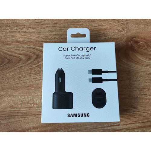Samsung 45W Dual Port Car Charger Fast Charging Adapter
