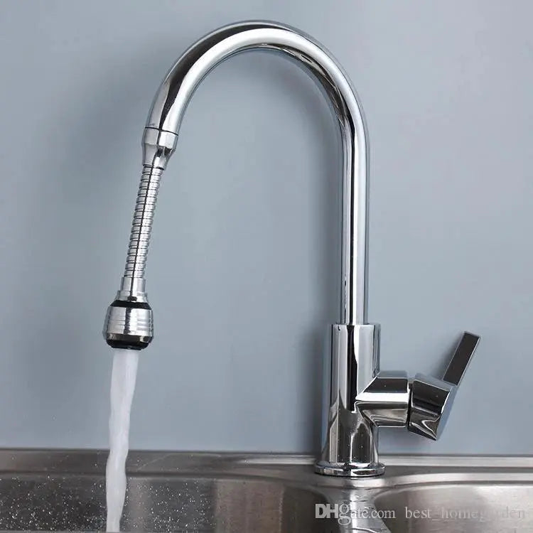 Stainless Steel Turbo Flex 360 Faucet Extender for Kitchen and Bathroom