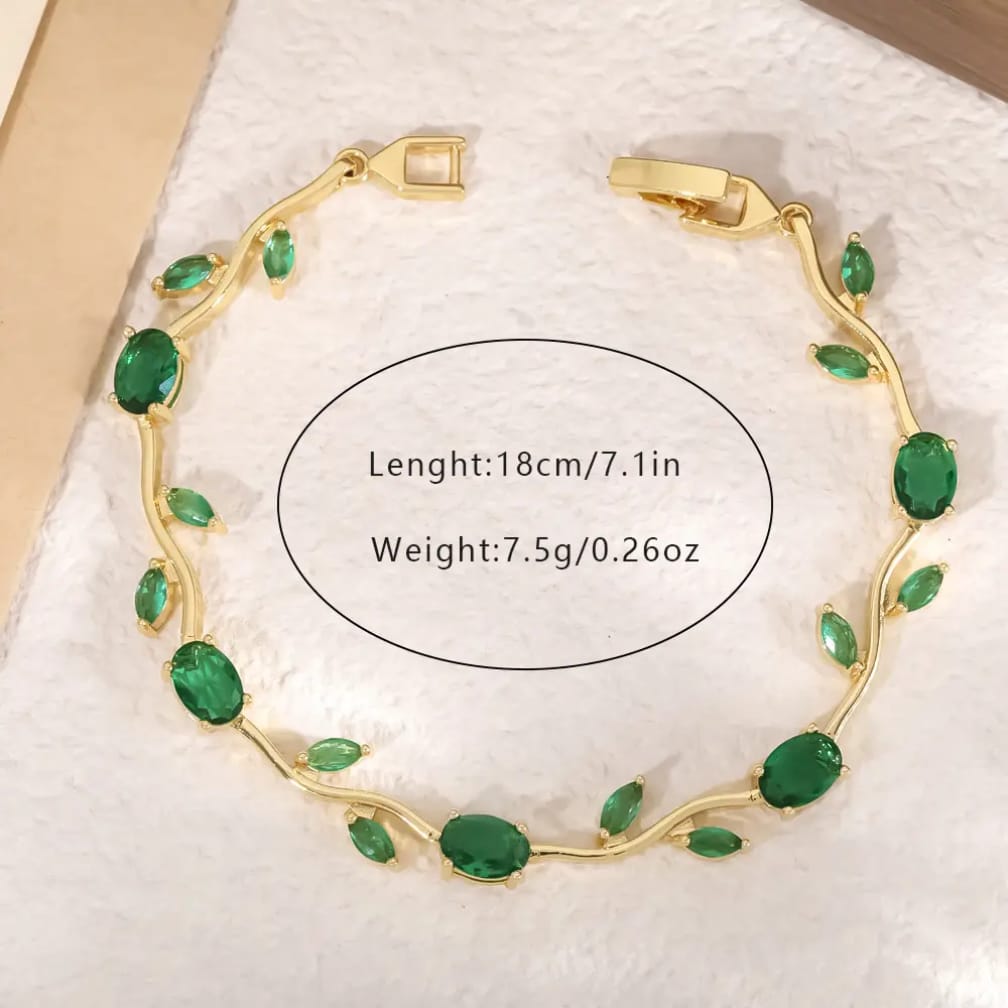 Tulip Bracelet for Women Pakistan in premium stainless steel with elegant green finish